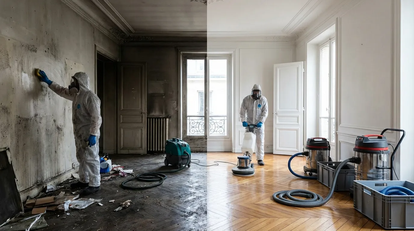 Débarras professionnel d'un logement touché par le syndrome de Diogène à Paris
