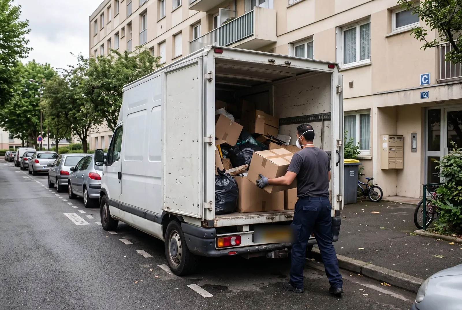 Intervention de débarras Diogène à Paris 7e